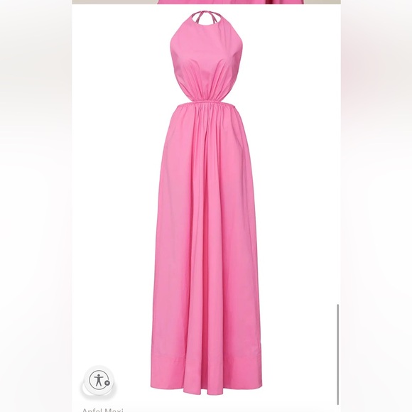 STAUD Apfel Maxi Elastic Waist Dress Size Large - Picture 5 of 11